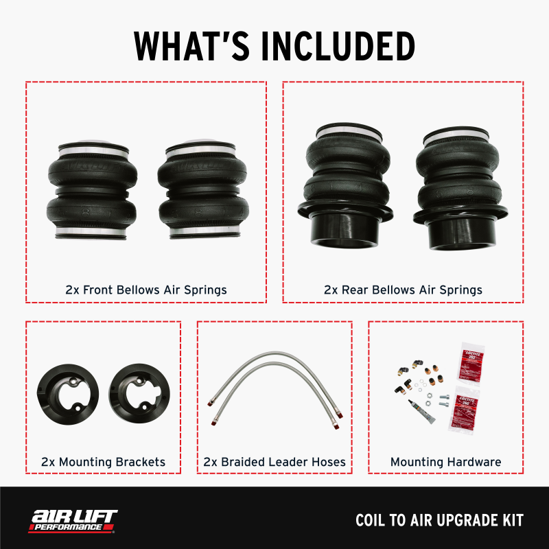 Tesla Model Y Coilover Suspension Kit - Front + Rear - Air Lift - Coil to Air Upgrade - `20-`24